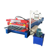 Machine de formage à froid de tuiles de toiture trapézoïdales IBR en acier à commande PLC, monocouche, 1200 mm, avec pompe à moteur, à prix réduit