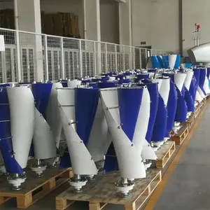 ขายตรงจากโรงงาน กังหันลมแนวตั้ง CE 500w 1kw 2kw 3kw 12v 24v 48V สำหรับใช้ในบ้าน - Product Image 6
