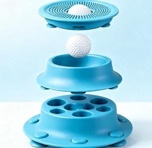 Comedero Lento Desmontable para Perros con Bola de Lamer, de Silicona de Grado Alimenticio, Antideslizante, Apto para Lavavajillas - Product Image 1