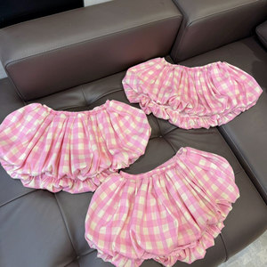 Shorts pour femmes de haute qualité, tissés, anti-boulochage, taille élastique, coton et élasthanne, origine Vietnam - Product Image 2