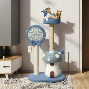 Customizable Non-Shedding Sisal <b>Cat</b> <b>Tree</b> Scratcher Including Mushroom House <b>Cat</b> Climbing Frame for <b>Small</b> <b>Cats</b> Wholesale - Product Image 5