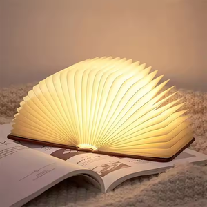 彩色USB充电折叠触摸发光二极管书灯发光多色夜纸灯书夜灯 - Product Image 6