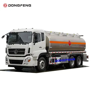 Dongfeng 6x4 LHD 270 HP E5 standard 20000 litri camion cisterna per olio in lega di alluminio cisterna per olio in acciaio con distributore di carburante