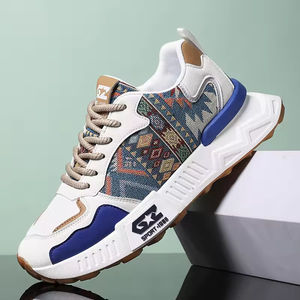 2026 New Arrival Men's Fashion Sports <b>Shoes</b> Breathable Mesh Thick Sole Canvas Korean Style All-Match <b>Casual</b> Clunky Sneakers - Product Image 4