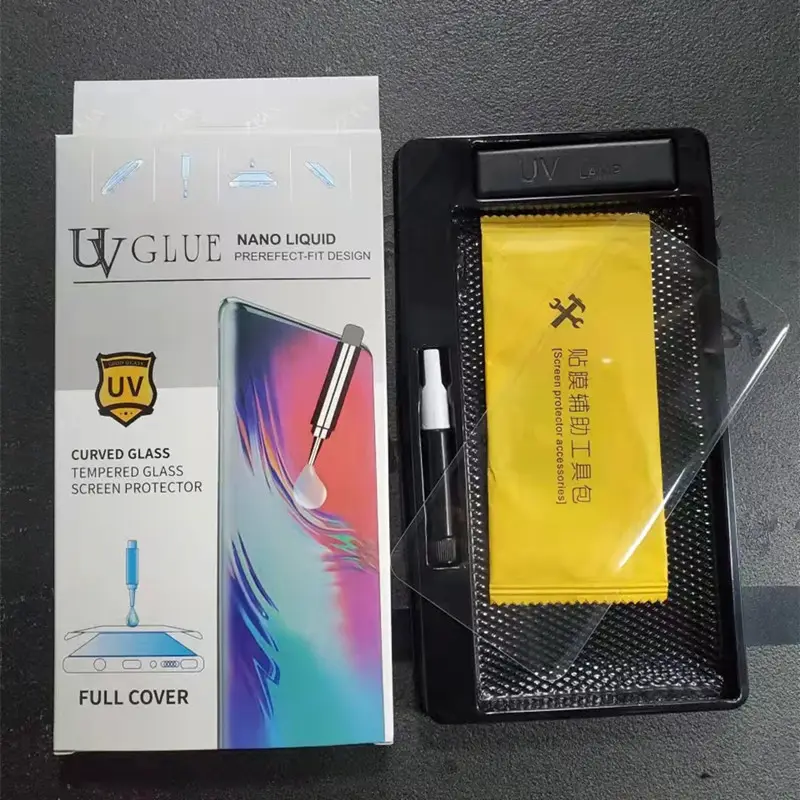 UV-Flüssigkeits schutz glas Nano hydrophobe Beschichtung für Samsung Galaxy Note 8 Note9 Fantastic Displays chutz folie Glas
