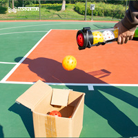 Pickleball Picker Upper détient des balles, ramasseur de balles de Pickleball léger Hopper Tube Retriever Collector avec bandoulière