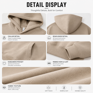 Fabricante <span class=keywords><strong>de</strong></span> Sudaderas con Capucha <span class=keywords><strong>de</strong></span> Algodón Extra Grandes Personalizadas, OEM ODM, <span class=keywords><strong>Sudadera</strong></span> con Capucha <span class=keywords><strong>de</strong></span> Forro Polar Transpirable <span class=keywords><strong>de</strong></span> 350G, Proveedor <span class=keywords><strong>de</strong></span> Sudaderas - Product Image 2