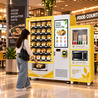 Distributeur automatique de repas chauds Winnsen avec four à micro-ondes intégré, sans file d'attente