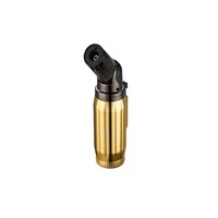 Briquet torche à gaz extérieur en alliage de zinc à flamme unique pour cuisine, barbecue, cigarettes et cigares - Vente en gros