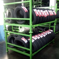 Étagères de stockage industrielles vertes en acier premium, robustes et sélectives, avec protection anticorrosion pour garage, empilables