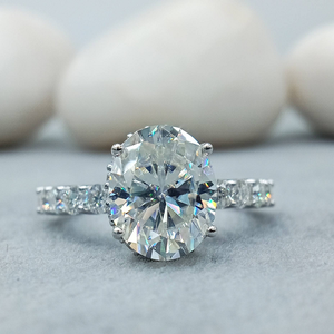 Anillo de Compromiso y Boda de Oro Sólido de 14K con Diamante Solitario VVS de 1 Quilate, Corte Brillante, Cultivado en Laboratorio, Certificado por IGI, para Mujer - Product Image 1