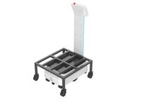 Robot Logistik MiCity L300 Gudang Pabrik AGV Angkat 5cm Beban 300kg Navigasi LDS Slam+Vslam Robot Pengantar Terkendali Aplikasi