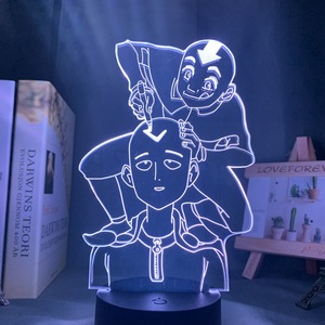 โคมไฟตั้งโต๊ะ LED 3 มิติ ลายวันพันช์แมน เปลี่ยนสีได้ วัสดุอะคริลิก สำหรับตกแต่งห้องนอนและห้องเล่นเกม ของขวัญวันเกิด - Product Image 4