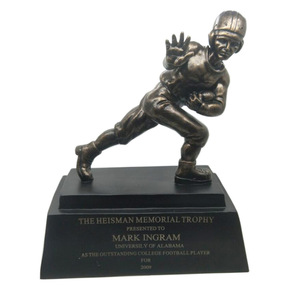 Heisman Resin <b>Trophy</b> 20cm <b>Engraved</b> Durable Fan Merchandise For Ball Sports - Product Image 3