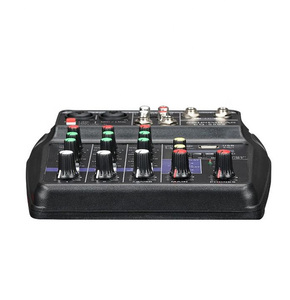 <span class=keywords><strong>Mezclador</strong></span> de Audio Digital de 4 Canales con Efectos, Consola de Mezclas de Formato Pequeño con Preamplificadores de Micrófono para DJ, Transmisión en Vivo, Karaoke, Grabación - Product Image 6