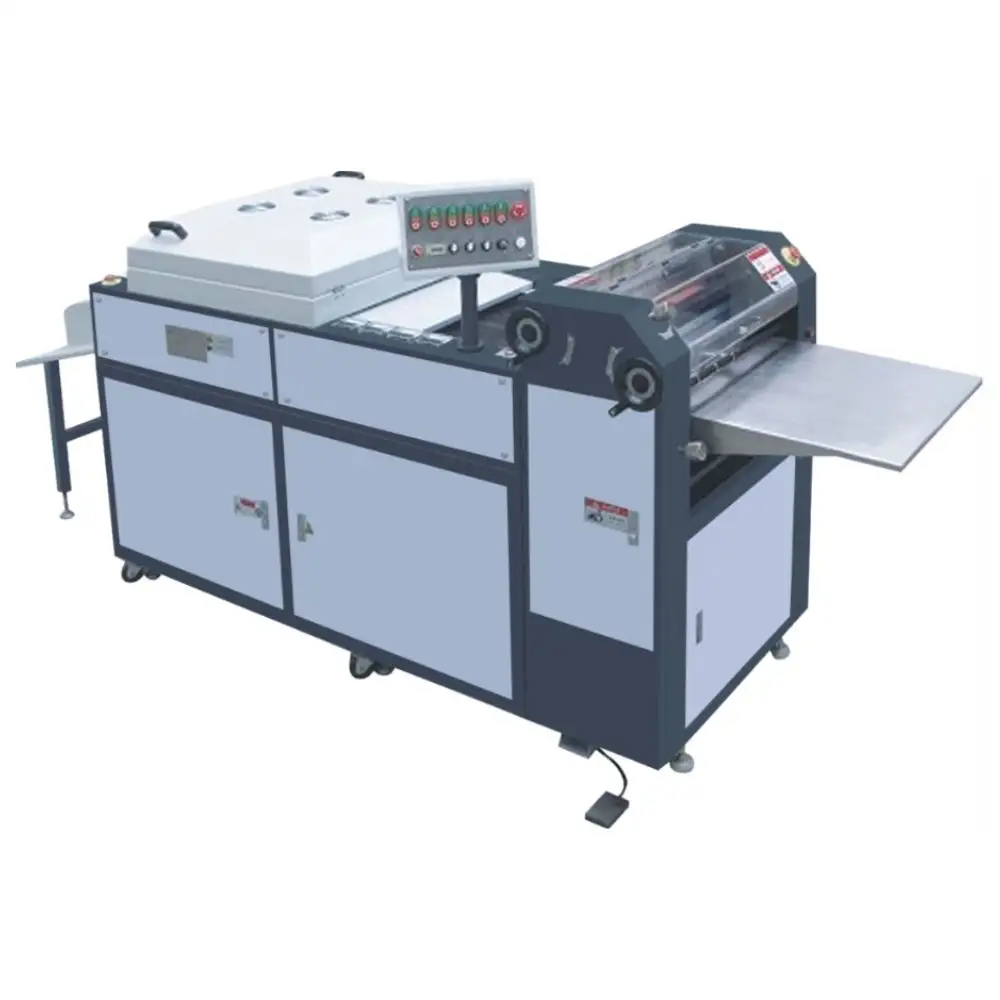 Máquina de recubrimiento UV de punto completo de acristalamiento semiautomático o en línea, planta de fabricación eléctrica de papel, película de 12 Kw