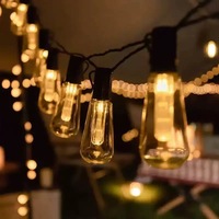 Guirlandes lumineuses solaires LED transfrontalières en forme de papaye, étanches, avec télécommande, indice IP65, pour le camping et l'ambiance extérieure