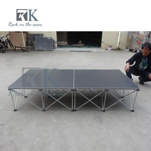Vente directe usine : Plateforme de scène portable en aluminium pour DJ, idéale pour événements musicaux, fêtes et mariages - Product Image 2