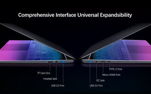 Vgke <span class=keywords><strong>lapbook</strong></span> Pro 15.6นิ้ว Intel dual-core 1920x1080 12GB RAM 256GB SSD Win 11แล็ปท็อป backlit คีย์บอร์ดกล้องโลหะภาษาอังกฤษ - Product Image 5