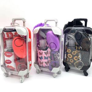 Số lượng lớn Bling phụ nữ cá nhân tự vệ Keychain Kit an toàn bảo vệ móc khóa vòng tay báo động tự vệ Keychain Set - Product Image 5