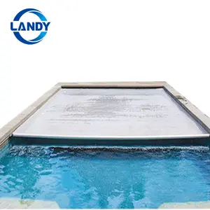 Nice Pool with Folding Type Easy Install Automatic Deck Swimming Pool Cover