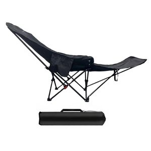 Dual-Use Portable Outdoor Camping <b>Chair</b> Folding Recliner Modern Iron Beach <b>Chair</b> Multi-Level Adjustable Camping <b>Table</b> Fishing - Product Image 1