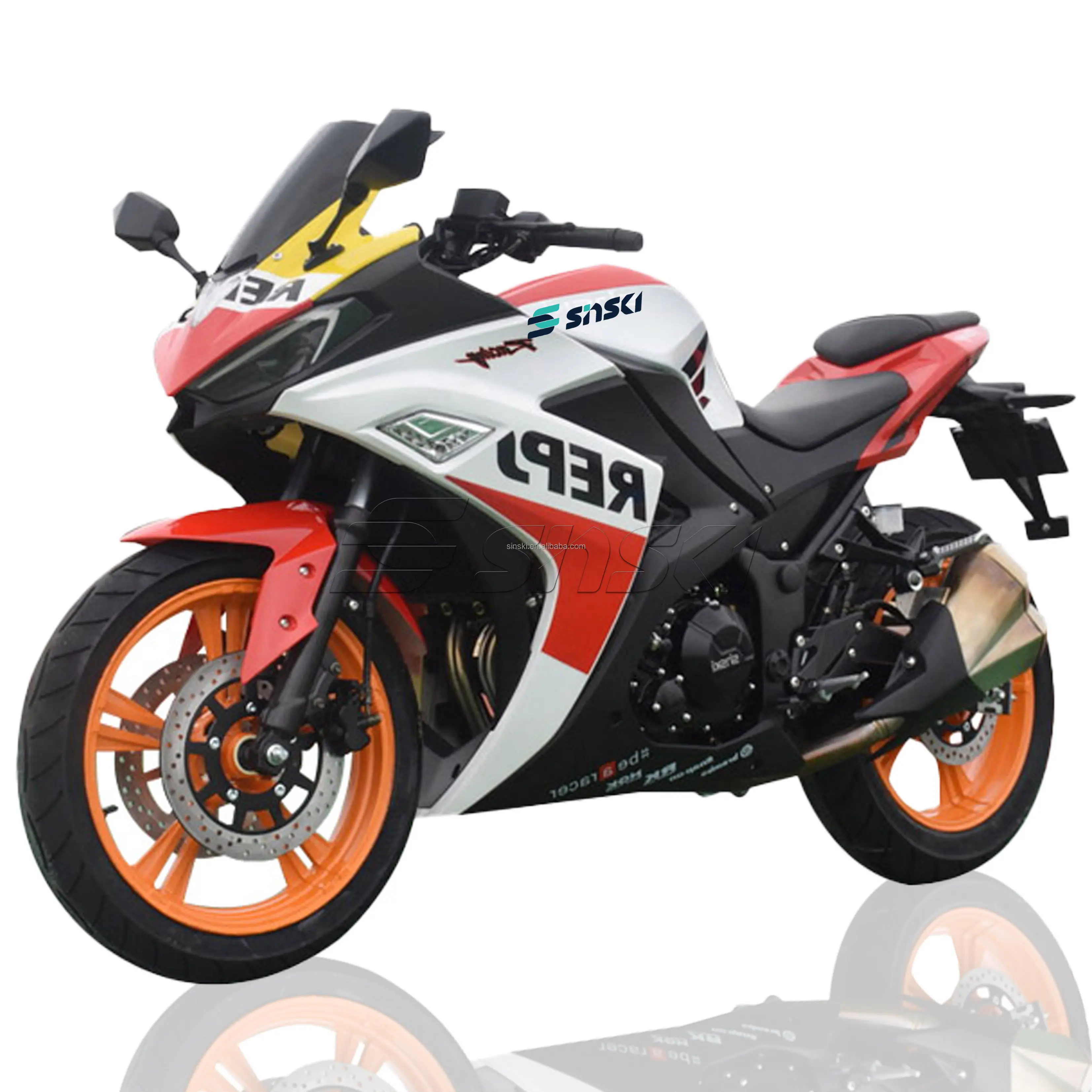 precio de fabrica al por mayor de gas motocicleta para adultos freno de disco 17 pulgadas 250cc/400cc Absorber Motocicleta