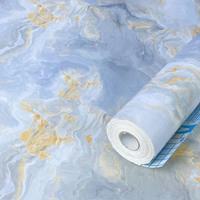 Papier adhésif autocollant en PVC imperméable effet marbre Jinyi pour cuisine, salle de bain, meubles, papier peint