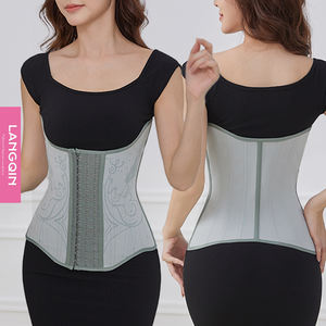 Langqin Entraîneur de taille respirant pour femmes <span class=keywords><strong>gaine</strong></span> en <span class=keywords><strong>latex</strong></span> de gros Shaper avec contrôle du ventre pour la perte de poids - Product Image 1