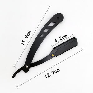 <span class=keywords><strong>Rasoir</strong></span> manuel en acier inoxydable spécial BarberShop, <span class=keywords><strong>rasoir</strong></span> à barbe et à <span class=keywords><strong>tête</strong></span> <span class=keywords><strong>chauve</strong></span> pour hommes, style ancien - Product Image 6