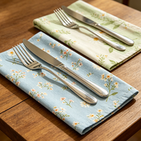 Serviettes de table personnalisées en coton et lin 100 % pour la maison, toucher agréable, échantillon gratuit, options de teinture et broderie personnalisées