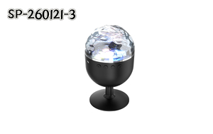 Lampe de projection d'ondes aquatiques RGB avec haut-parleur Bluetooth et microphone sans fil - Haut-parleur karaoké portable avec RGB pour les soirées à domicile - Product Image 2