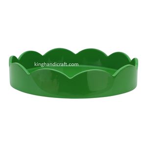 Plateau de service en laque artisanale du Vietnam |   Plateau en bois décoratif de qualité commerciale écologique pour le thé, la salle à manger à domicile, l'affichage - Product Image 6