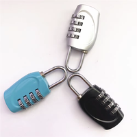 Cadenas à code numérique à 4 chiffres pour bagages, mini cadenas à combinaison pour fermeture éclair, pour la sécurité des bagages, des sacs à dos et des voyages, LOGO