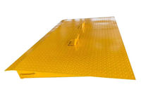 Rampe pliable en acier robuste 6500 kg pour chariot élévateur, attache pour quai de chargement d'entrepôt