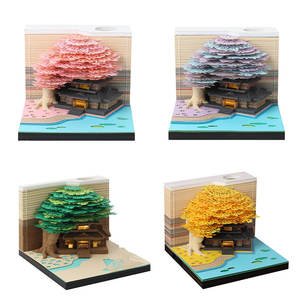 Omoshiroi Block Magic 3D Château de <span class=keywords><strong>Poudlard</strong></span> en papier, bloc-notes, cadeaux sympas pour enfants à Noël - Product Image 5