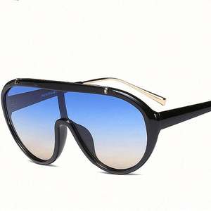 Lunettes de soleil rétro unisexes tendance 2020, coupe-vent, protection UV400, surdimensionnées, monobloc - Product Image 4