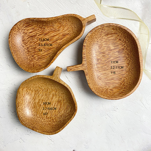Ciotole in Guscio di Cocco Lucidate, Ciotole in Legno Rustiche per Decorazioni Cucina, Regali Vegani per Insalata di Acai - Product Image 1