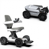 Scooter Eléctrico Inteligente con Plegado Automático, Portátil para Viajes, Diseñado para Personas Mayores y con Discapacidad