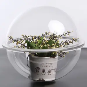 Fabrik Direkt Verkäufe Custom Acryl Dome Abdeckung Hemisphäre Transparent Zauber Ball Display Abdeckung Kunststoff Thermo Radome