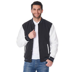 2025 Wholesale <b>Men</b> Varsity Jackets Letterman Jackets Custom Baseball Embroidery Letterman Varsity <b>Men's</b> Jackets - Product Image 1