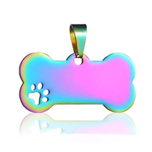 Medaglia a forma di osso di <span class=keywords><strong>cane</strong></span> fai da te per portachiavi, ciondolo in metallo per animali domestici, targhetta identificativa per gatti, ciondoli per portachiavi, collane, regali per donna e uomo, targhetta a forma di osso di <span class=keywords><strong>cane</strong></span> in acciaio inossidabile - Product Image 4