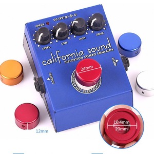 Perilla de interruptor de pedal de efectos de guitarra de aluminio, tapa de metal colorida para pedal de efectos de guitarra y bajo, logotipo de fábrica OEM/ODM - Product Image 2