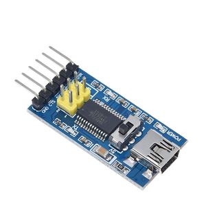Papan <span class=keywords><strong>Breakout</strong></span> dasar untuk FTDI 232RL USB ke TTL Serial IC modul konverter adaptor 3.3V 5V saklar - Product Image 4