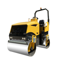 Mini-compacteur vibrant hydraulique pour travaux routiers, 1,5 tonne, double tambour, pour asphalte, à vendre