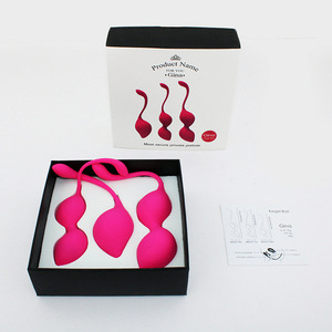 Kit d'exercices de renforcement du plancher pelvien pour femmes, boules de Kegel graduées en silicone imperméable, boules Ben Wa pour resserrer le vagin - Product Image 5
