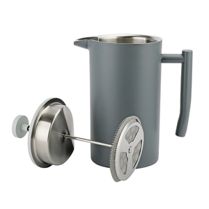 Cafetera de prensa francesa de café de doble pared de acero inoxidable multicolor HIGHWIN - Product Image 5