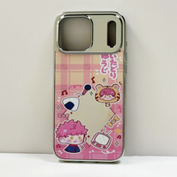 Coque de téléphone de luxe antichoc en TPU+PC argentée avec miroir pour iPhone 17 Pro Max