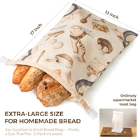 Grands sacs à pain en lin et cire d'abeille, sacs à pain au levain, réutilisables, pour congélateur, cuisson, cadeau pour pain fait maison, pain de mie, stockage alimentaire
