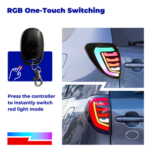 ไฟท้ายรถยนต์ LED สีแดง รุ่นใหม่ AURON กันน้ำ ผลิตจากพลาสติก ABS สำหรับรถยนต์ Rav4 ปี 2009-2012 แรงดันไฟฟ้า 12V ไฟเบรก ไฟท้าย RGB ขายส่ง - Product Image 6